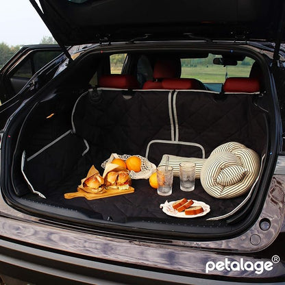 petalage Dog Car Seat Cover Waterproof 56” x 50“ for for Trucks Cars & SUVs Back Seat Heavy-Duty Nonslip Pet Car Seat Cover Protector
