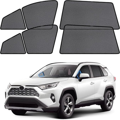 ZATOOTO Car Window Shades for Toyota RAV4 2019-2024, Car Window Cover Baby Sun Shades Sun Blocker Car Side Window Screens for Camping| UV Protection, Privacy, Ventilation, and Bug-Free Design
