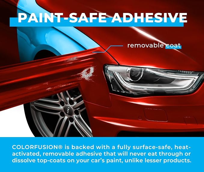 ColorFusion PPF by VViViD, Gloss Sinister Red Dry Apply PPF Vinyl Car Wrap Roll 60ft x 5ft
