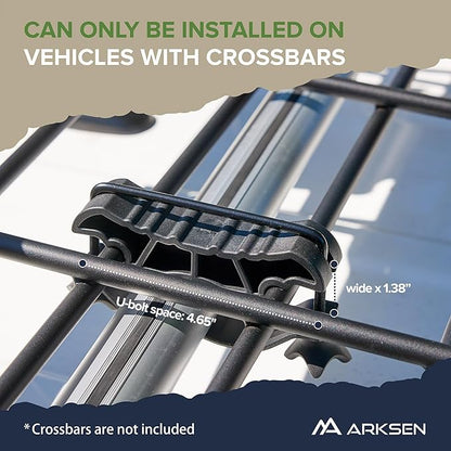 ARKSEN 84"x23"x6" Long and Narrow Car Roof Rack Cargo Carrier Rooftop Basket & Net, Heavy Duty Weather Resistant Luggage & Camping Gear Storage for Car, Truck or SUV Transport