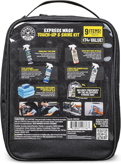 Chemical Guys Exterior Express Car Wash Kit With Car Wash Soap & Cleaner, Easy On The Go Car Cleaning Kit
