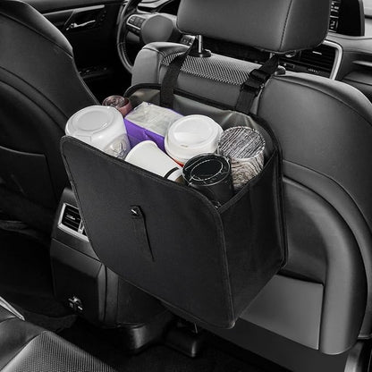 Amiss Foldable Car Trash Can, Collapsible Garbage Bag for Car, Hanging Waterproof Leakproof Trash Can Storage Bag, Automotive Interior Accessories, Multifunctional Car Storage Bag (3 Gallon)