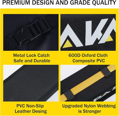 Kayak Roof Racks,Soft Roof Rack Pads,Universal Car Roof Rack for Surfboard/Ski/Kayak Paddle Board/Luggage Carrier System Include 2 Tie Down Straps,2 Tie Down Rope,2 Quick Loop Strap,and Storage Bag