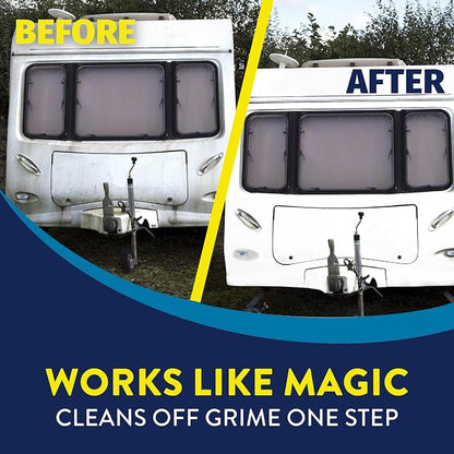 RV 7-Piece Detailing Kit, Contains RV Wash and Wax, Soft Surface and Vinyl Cleaner, Hard Surface Cleaner, Multi-Surface Protectant Spray, Bucket, Sponge and Microfiber Towel