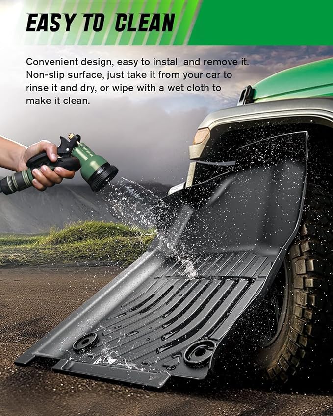 VIWIK Floor Mats for Toyota Corolla 2014-2019 with Automatic Transmission, TPE Rubber Car Mats All Weather Custom Floor Liners for Corolla 2014-2019, Front & Rear Automotive Floor Mats Black