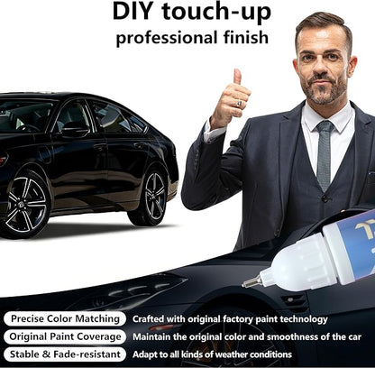 NH-731P Crystal Black Pear Touch Up Paint for Honda Match, Car Paint Scratch Repair kit, 2 in 1 Scratch Remover Pen with Color-Matched Rapid Drying of Paint Coating