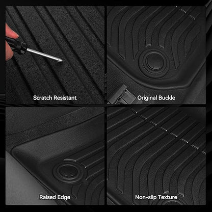 Floor Mats for 2026 Kia Sportage Gas (Not for Hybrid), Trunk Mat and Backrest Mat All Weather TPE Protector for Kia Sportage Accessories Floor Liner