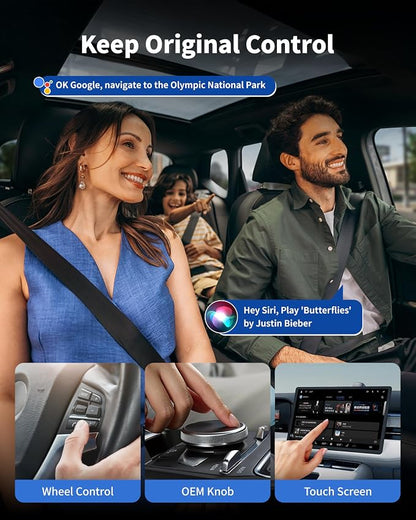 Magic Box Wireless CarPlay Adapter, Upgraded CarPlay & Android Auto, Support USB Offline Media Strea*ming, Plug & Play, Watch YouTube On Car, Magic Box for Factory Wired Car Play