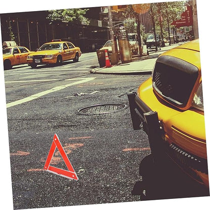 Emergency Warning Triangle Reflective Sign for Car Safety High Visibility Roadside Emergency Tool Quick Setup for Drivers Essential Road Reflector
