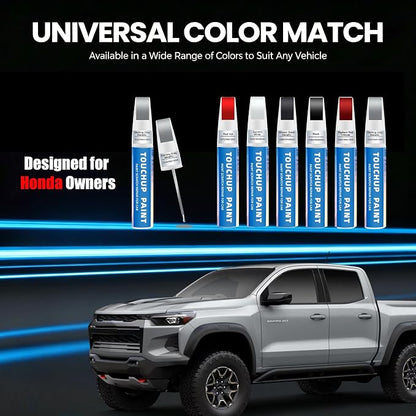 Sterling Gray Metallic(GXD/WA130H) Touch Up Paint Compatible with Chevy 2-in-1 Car Scratch Repair Pen for Rock Chips, Door Scratches & Paint Nicks Exact Color Match Quick Dry DIY Fix for Silverado