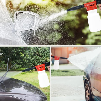 LIANXIN Car Wash Kit with Foam Gun, Car Cleaning, Car Wash Detailing Kit | Car Washing Kit High-Pressure Foam Spray, Microfiber, Wheel and Tire Deep Brush Cleaning, Ideal for Home Car Detailing