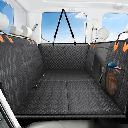 PROZAR Dog Car Seat Cover for Back Seat, Hard Bottom Back Seat Extender, Back Seat Pet Cover for Dogs - Supports 400lbs, Back Seat Pet Cover, Dog Hammock for Full-Size Trucks/SUVs
