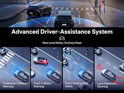 True 4K+2.5K Dash Cam Front and Rear,IMX678 + IMX675 Dual Starvis 2 Sensor,Free 128GB Card & OBD Hardwire Kit,Native 4K HDR Dash Camera for Cars,5.8GHz WiFi 6,STARLIT™ Full Color Night Vision,GPS,ADAS