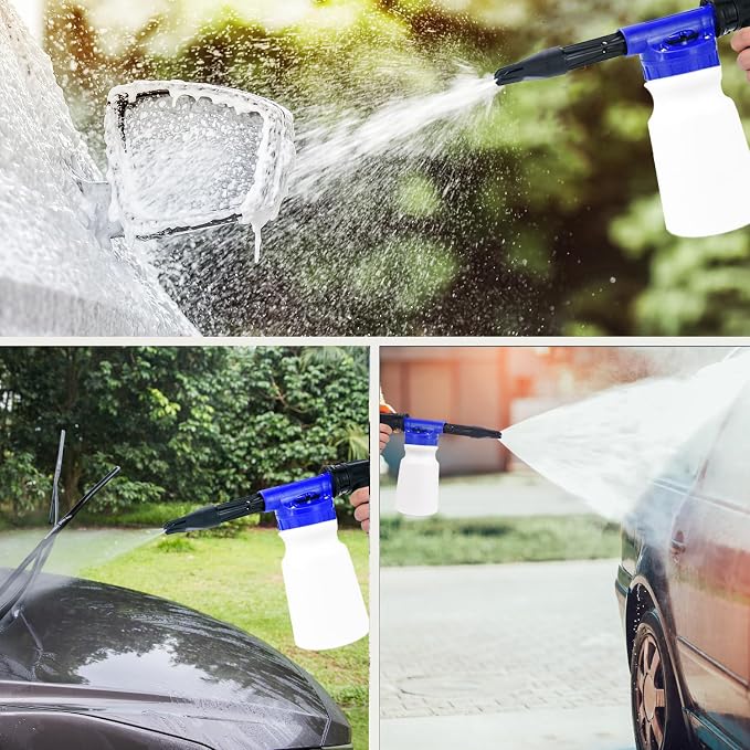 Car Wash Detailing Kit, Car Washing Kit with Foam Gun, Car Wash Brush | Car Wash Kit High-Pressure Foam Spray, Car Cleaning Bucket,Towels Tire Brush Car Washing Kit Is Complete Car Care Tools