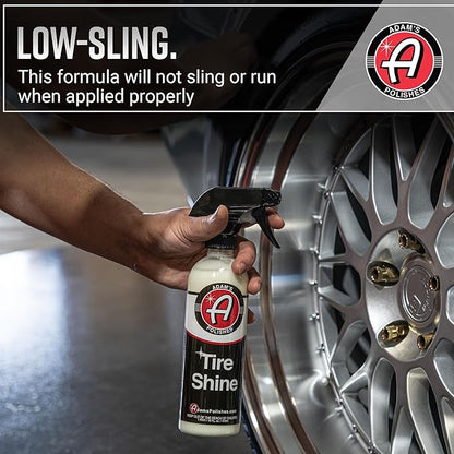 Adam's Polishes Tire Shine 5 Gal - Spray Tire Dressing W/ SiO2 For Non Greasy Car Detailing | Use W/Tire Applicator After Tire & Wheel Cleaner | Tire Ceramic Coating Car Wax Like Tire Protection