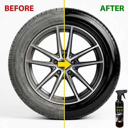 OPTIUM BYCSA Professional 1 Liter Tire Shine - High Gloss Tire Dressing & Long-Lasting Wet Look - UV Protectant Prevents Cracking & Fading - Biodegradable & Phosphate-Free Formula - Car Detailing