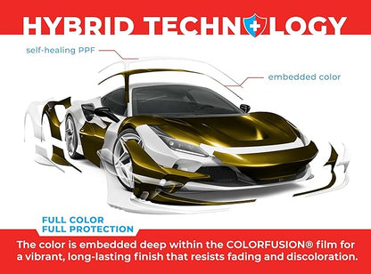 ColorFusion PPF by VViViD, Gloss Midnight Sun Dry Apply PPF Vinyl Car Wrap Roll 6ft x 5ft