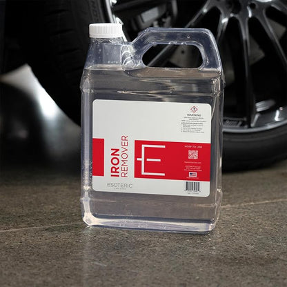 ESOTERIC Iron Remover Decontamination Spray 1 Gallon, Easy to Use, Iron Remover Car Detailing Supplies, Activates Red, Low Odor, Removes Iron Brake Fallout, Perfect for Your Car Detailing Kit