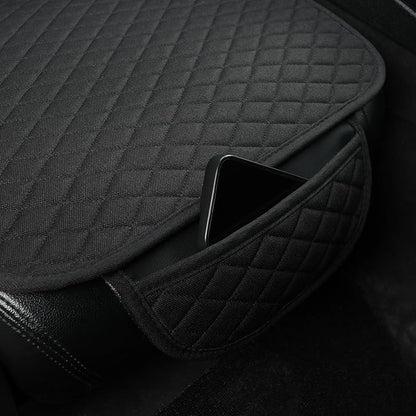 West Llama Linen Car Seat Covers,Bottom Seat Covers for Cars Include 1 Rear Bench Cover Universal Fits 90% Vehicles,SUVs,Cars,Sedans,Black