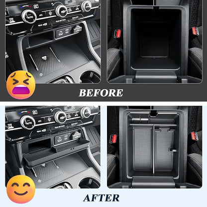 BIBIBO 2Pack for 2026 Honda Passport Center Console Organizer 2026 Honda Passport/Passport Hybrid Center Organizer Tray 2026 Passport Middle Insert Tray 2026 Passport Accessories