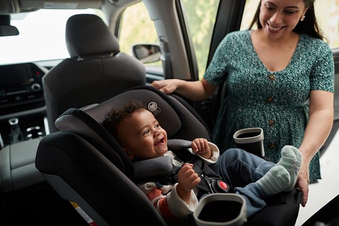 Safety 1st Turn and Go 360 ST 360 Rotating Car Seat, SafetySwivel, SecureTech Installation, All-in-One Convertible Car Seat, 3-in-1 Rear-Facing, Forward-Facing, Booster, 5-100 lbs, Seafoam Mist