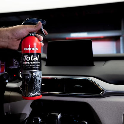 Mothers Total Interior Detailer, 24 oz. — Cleans & Protects Dash, Glass, Screens & More, Safe Ammonia-Free Formula Removes Dirt, Oily Film & Fingerprints Without Streaks or Residue (05434)
