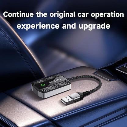 Upgrade Wireless CarPlay Adapter - Converts Wired to Wireless for iPhone, Compatible with iOS 10+ and Cars from 2016, Plug & Play, Stable Control, Mini Size with Extension Cable USB & USB Type-C
