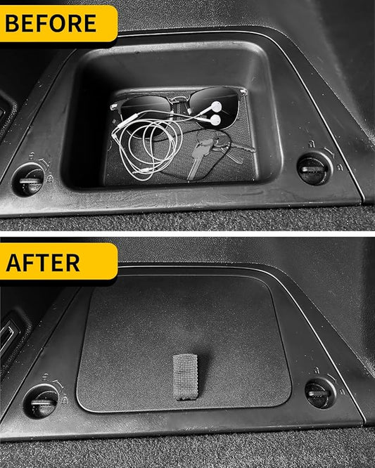 Rear Trunk Organizer Cover Compatible with 2023 2024 2025 2026 Honda Pilot Trunk Organizer Storage Bin Lid Left Driver Trunk Side Storage Box Cover Protector Black 7&8 Seats Pilot Accessories