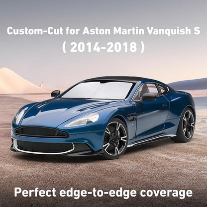 Econour Windshield Sunshade for Aston Martin Vanquish, Vanquish S 2014-2016, 2017, 2018 Sun Visor for Front Window Sun Shade Cover, UV Blocker & Protector, Car Accessories
