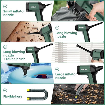 Handheld Vacuum Cordless, 12000Pa Strong Suction Hand Car Vacuum Portable Cordless Rechargeable, Mini Vacuum with Multi-Nozzles & Washable Filter for Car, Home, Office, Pet
