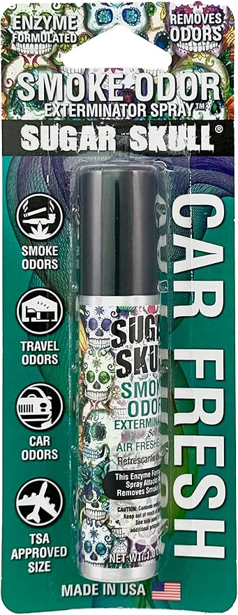 Smoke Odor Exterminator Air Fresh Spray, Your Ultimate Solution for Smoke and Household Odor Elimination 1 oz Spray (1 Pack, Sugar Skull)