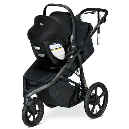 Britax Willow S Infant Car Seat with Alpine Base, ClickTight Technology, Rear Facing Car Seat & BOB Gear® Wayfinder™ Jogging Stroller Infant Car Seat Adapter, Compatible with Select Britax, Nuna