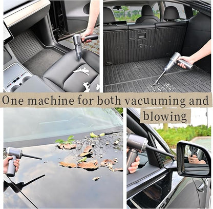 Sharperlife Cordless Handheld Vacuum, Portable Rechargeable 15000Pa Strong Suction Vacuum, 30mins Runtime Lightweight for Car Home Camping