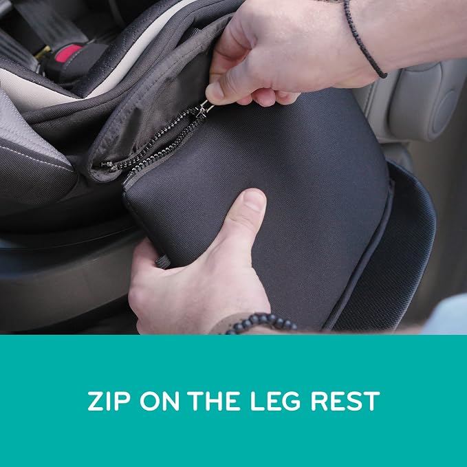 Evenflo Revolve360 Extend Convertible Car Seat with 360 Degree Rotation, Extended Rear-Facing, Forward-Facing, Booster Mode, and Secure LATCH Install, Revere Gray