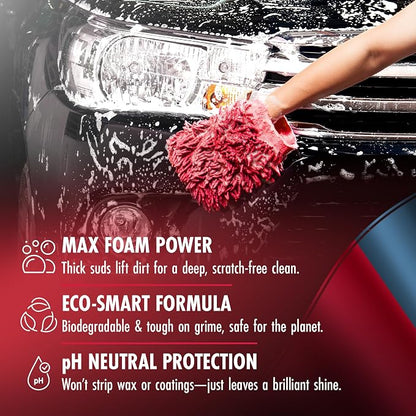Liberty Foaming Car Wash Soap for Foam Cannon - pH Neutral Car Shampoo for Car Wash Foam Gun Pressure Wash, Thick Snow Pre-Wash Tackles Dirt, Safe for All Vehicles, Avoid Scratches on Trucks 16 fl oz