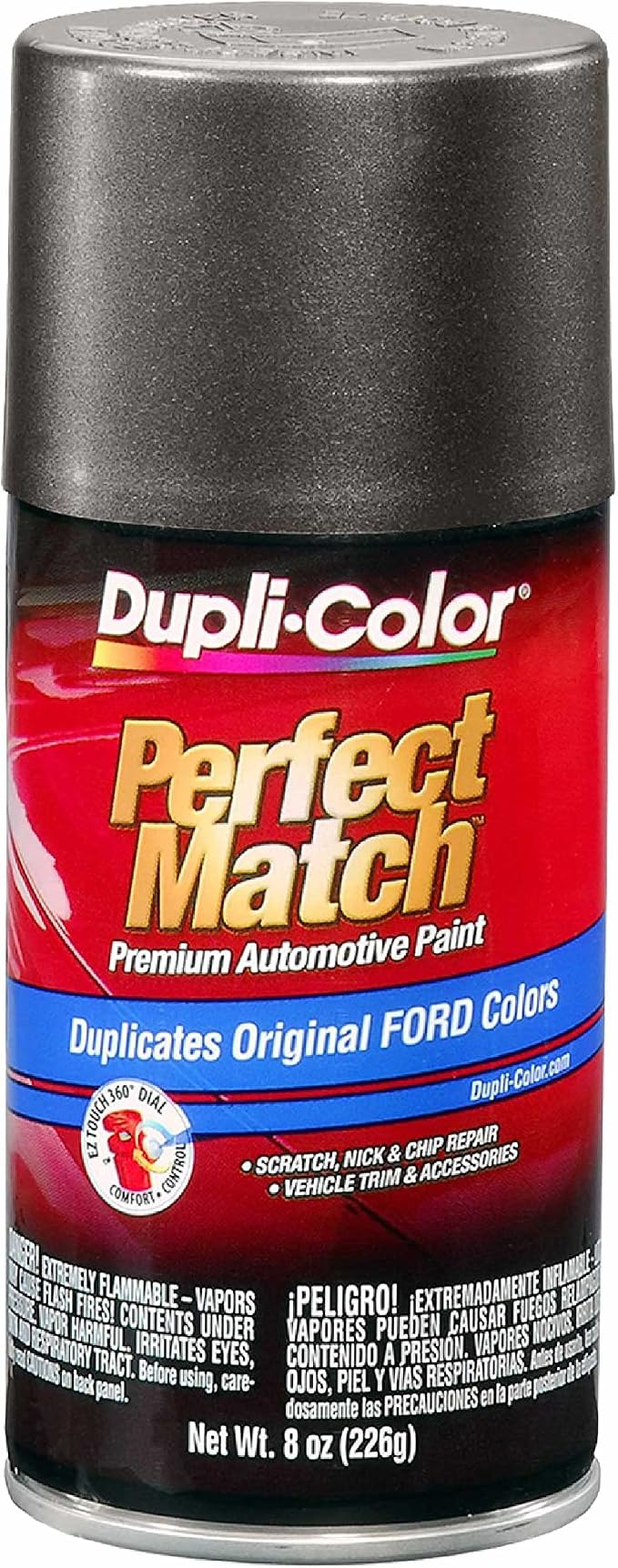 Dupli-Color Perfect Match Premium Automotive Paint, Ingot Silver Metallic, 8 oz