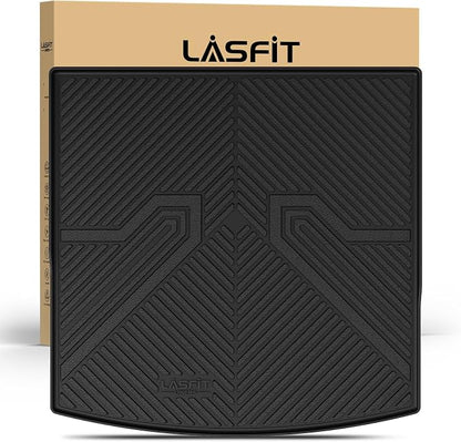 LASFIT Trunk Mat for Volkswagen Atlas Cross Sport 2020-2026, Custom Fit All-Weather Protection TPE Rubber Cargo Mat for VW Accessories, Super Duty, Waterproof, Easy to Clean, Black
