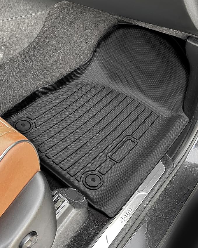 Custom Fit 4 Pcs Floor Mats for Dodge Durango 2011-2015 - All-Weather Rubber Mats & Liners, Heavy Duty Car Interior Protection for SUV, Weather-Resistant & Easy to Clean