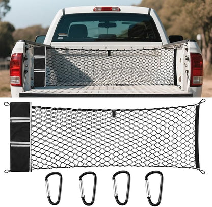 Cargo Net for Pickup Truck Bed for Dodge Ram 1500 2500 3500 Accessories Crew Quad Cab Classic 2000-2025 2026 Mesh Carrier Organizer Storage Netting Automotive Grocery Holder