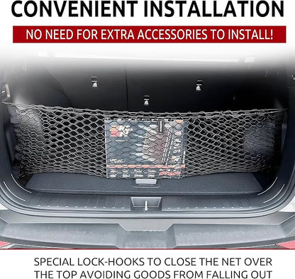 Envelope Style Automotive Trunk Mesh Cargo Net for Hyundai Tucson Se Sel 2022-2026 - Premium Trunk Organizer and Storage - Luggage Net for Crossover - Best Car Organizer for Hyundai Tucson