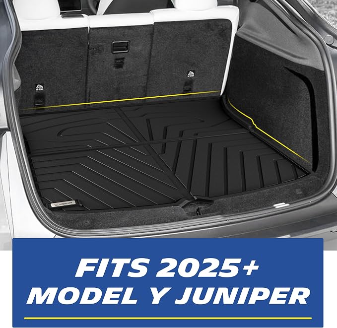 Michelin Vehicle Mat, All-Weather TPE Custom Fit Liner for Tesla Model Y 5 Seat Trunk Mat 2025-2027 (1 Piece), Elite