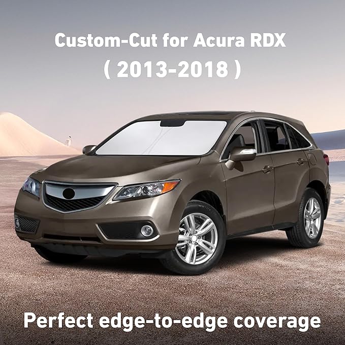 EcoNour Windshield Sunshade Compatible for Acura RDX 2013-2016 2017 2018, Sun Visor for Front Windshield & Window Sun Shade Cover, UV Heat Blocker & Protector, Car Accessories