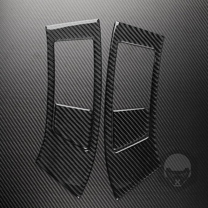NVCNX Real Premium Carbon Fiber for Toyota 2nd Gen Tacoma Accessories 2005-2011 2006 2007 2008 2009 2010 Car Dash Center Air Vent Panel Cover Interior Trim Thick Overlay Sticker Decal 4PCs - Style B