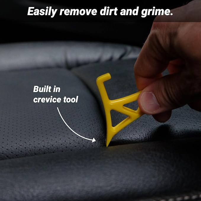 Boars Hair Detailing Brush, 3 in 1 Patent Pending in House Design from Proper. Detail Automotive Interior or Exterior, get Professional Results with Proper Detail Brushes Car Detailing
