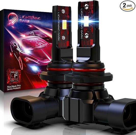 9005 Light Bulbs, 9005 Fog Light Bulbs 6500K Xenon White Extremely Bright Wireless Fanless Bulbs (Pack of 2)