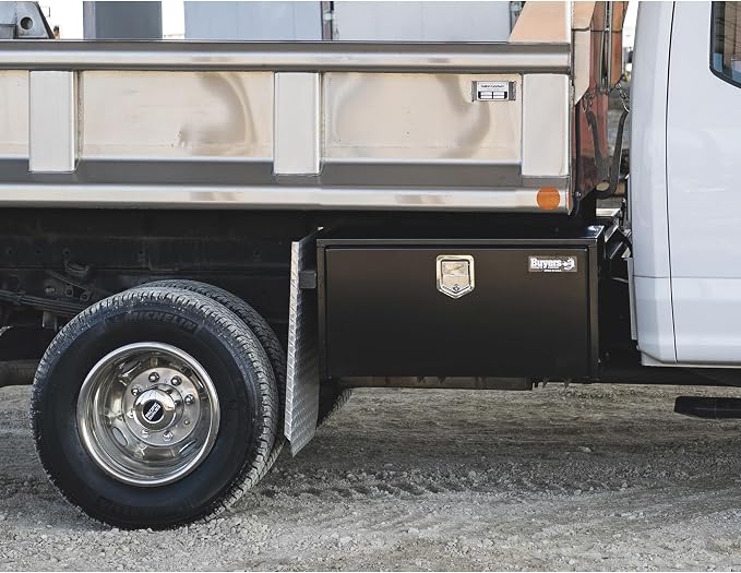 Buyers Products 1702103 Steel Underbody Truck Tool Box 18 x 18 x 30 Inch, Black Powder-Coated 14 Ga Steel, Locking Stainless Paddle Latch, Drop Door, Weather-Resistant, Made in USA