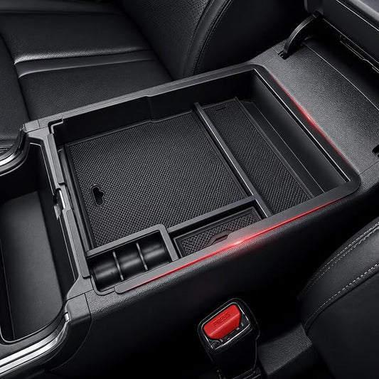 Autorder Center Console Organizer for Kia Sorento 2021-2026 Accessories Armrest Storage Box Secondary Insert Tray with 2 Color Mats