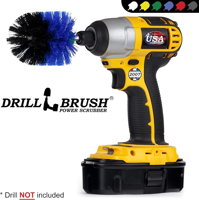 Cleaning Supplies - Scrub Brush - Boat Accessories - Drill Brush - Hull Cleaner - Algae - Barnacles - Boat - Kayak - Canoe - Carpet Cleaner - Vinyl - Deck Brush - Fiberglass - Fishing Boat - Pontoon