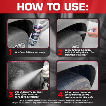 Black Magic 120252 Pro Wheel Well & Undercarriage Protecant from Water, Mud, Roadside Salt Build up & More, Restores to Like New Finish