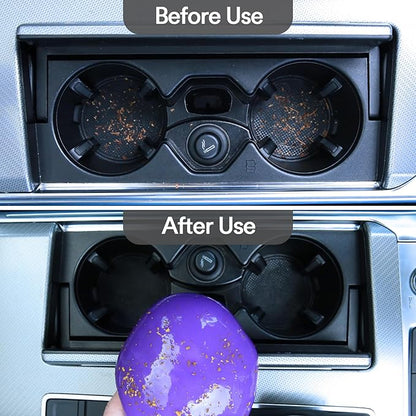 PULIDIKI Car Cleaning Gel Cleaning Putty Car Detailing Kit Car Interior Cleaner Car Slime Cleaner Dust Cleaning Supplies Car Accessories Car Gifts for Men Women Purple (2Pack)